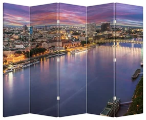Paravan - Orașul Bratislava - râu (210x170 cm)