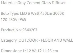 Aplica LED pentru exterior design modern IP65 Barco
