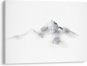 Tablou - Pictură cu cerneală de munți (70x50 cm)