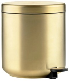 Coș de gunoi alămiu cu pedală din oțel inoxidabil 4 l Ume Brass – Zone