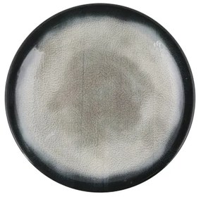 Set veselă din porțelan, 26 piese, albastru/maro