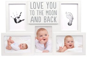 Kit rama foto amprente cerneala - Love you to the moon and back - Pearhead