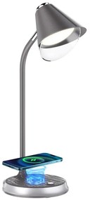 Immax 08972L - Lampă de birou LED reglabilă FINCH LED/9W/12/230V gri/crom