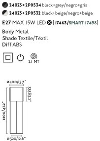 Lampa podea / Lampadar modern design elegant DRUM bej