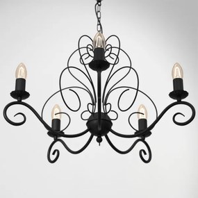 Lustră pe lanț MAURO 5xE14/60W/230V