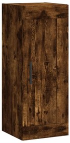830529 vidaXL Dulap de perete, stejar fumuriu, 34,5x34x90 cm, lemn prelucrat