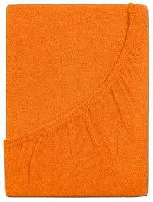 Cearsaf frotir pentru patut EXCLUSIVE 70x140 cm portocaliu