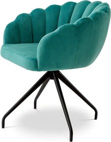 Scaun pivotant design elegant LUX Luzern, Savona turquoise
