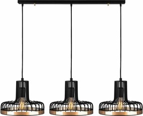 Lustra Fellini, MR - 774, cadru metalic, negru, 100x20x112 cm