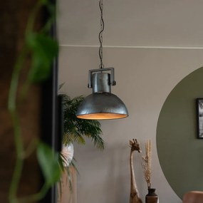 Lampă suspendată industrială gri 40 cm - Samia Sabo