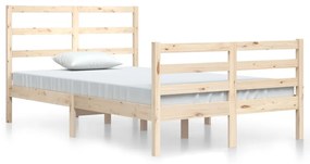 3105001 vidaXL Cadru de pat, 120x200 cm, lemn masiv de pin