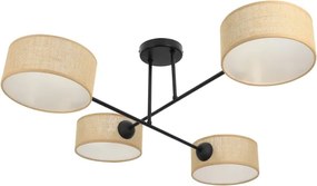 Brilagi - Lustră VIRGO aplicată, 4xE14/40W/230V, bej/negru