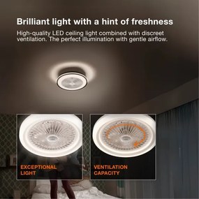 Osram - Corp de iluminat LED RGB reglabil cu ventilator MURLAN LED/26W/230V 3000-6500K + telecomandă