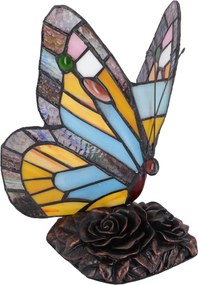 Lampa de masa Tiffany Butterfly h 23 cm
