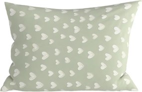 Fata de perna din microfibra STARS HEARTS 50x70 cm, verde