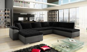 Colțar Talina cu funcție de dormit (Stânga U) (ekoskóra Soft 029 + Kronos 07). Promo -17%. 1059427