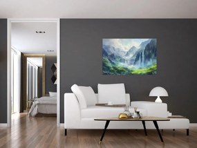 Tablou - Valea cascadelor (90x60 cm)