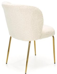 Scaun tapitat K474 crem/auriu