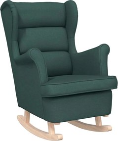 vidaXL Scaun balansoar, verde închis, 74x90x102 cm, material textil