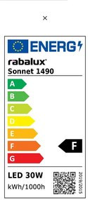 Plafoniera LED design modern slim Sonnet 33cm