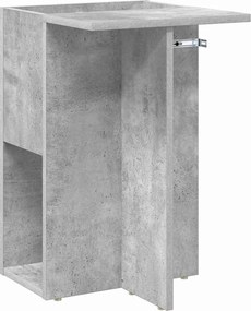 vidaXL Masă laterală Gri din beton 35 x 40 x 55 cm Lemn compozit