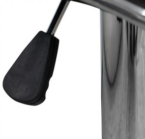 Set 2 scaune de bar rotative din piele sintetică Midnight albe