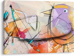 Tablou - Abstract, pasăre (70x50 cm)