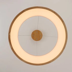 Brilagi - Lustră LED suspendată pe cablu FALCON WOOD, LED/40W/230V, 3000/4000/6000K, 60 cm, lemn