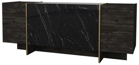 Mobilier living Vivaldi (Negru + Auriu). 1073515