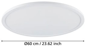 Eglo 900759 - Plafonier LED SARSINA-Z 41W/230V, pr. 60 cm, alb