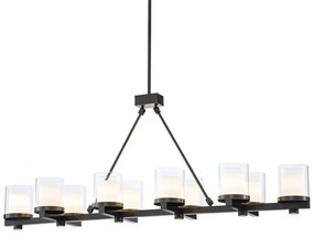 Lustra suspendata cu telecomanda design LUX Donovan, bronz 116060 HZ
