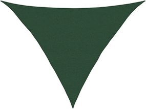 vidaXL Pânză parasolar, verde închis, 5x5x6 m, 160 g/m², HDPE