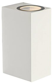 Lampa de perete exterioară modernă din plastic alb cu 2 lumini - Baleno