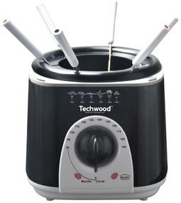 Resigilat: Friteuza si aparat de fondue 2in1 Techwood TFF-86, 950W, 1L, 80-190°C, Negru