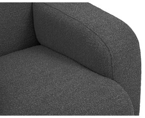 Canapea gri închis cu tapițerie din stofă bouclé 170 cm Molino – Micadoni Home