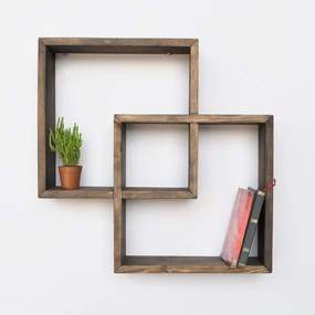 Etajeră de perete 51x51 cm molid