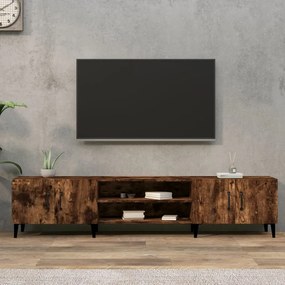 Comoda TV, stejar fumuriu, 180x31,5x40 cm, lemn prelucrat