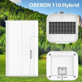 Purificator de aer si umidificator 2in1 Oberon 110 HYBRID, 21W, Pana la 15 m², 110 m³/h, Wi-Fi, 3 viteze, Filtru de carbon, Mod de noapte, Timer, Alb