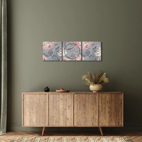 Tablou - Trandafir (cu ceas) (90x30 cm)