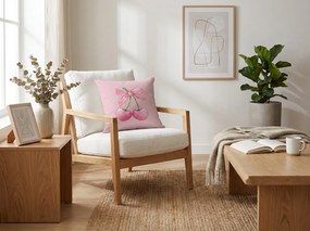 Față de pernă CHERRIES 45x45 cm, roz