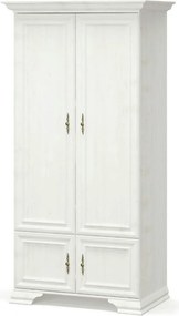 Dulap pin alb anderson IRYS, PAL laminat, cu 4 usi, 101x62x198 cm