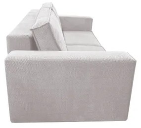 Canapea extensibilă RONDA, 3 locuri, cu spațiu de depozitare, bej