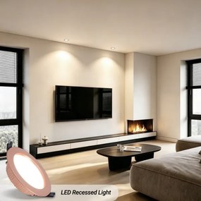 Immax NEO 07330L - LED reglabil downlight încastrat DOWN LED/12W/230V Wi‑Fi Tuya Ø 12 cm roz