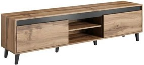 Comoda TV NORD, stejar wotan/gri antracit, PAL laminat, 170x38x49 cm