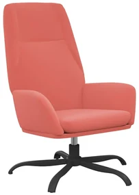341370 vidaXL Scaun de relaxare, roz, catifea