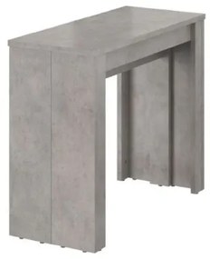 Consola/masa dining extensibila gri-beton Helena