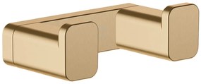 Cuier dublu baie culoare bronz periat Hansgrohe AddStoris 41755140 Bronz periat