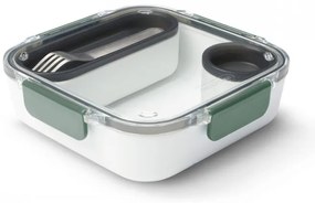 Cutie pentru pranz Black+Blum BAO-BA010, 1 L, Compartiment intern, Fara BPA, Alb/Verde