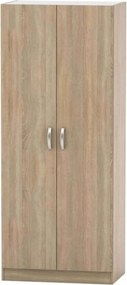 Dulap BETTY 2 BE02-003-00, stejar sonoma, DTD laminat, cu 2 usi, 90x57