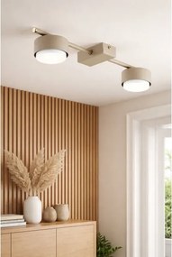 Brilagi - Spot LED RGB reglabil MONO, 2x GX53/14W/230V, Wi-Fi Tuya, bej